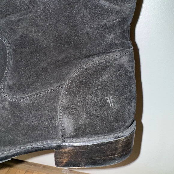 Frye Suede Over The Knee Black Boots - Picture 3 of 6